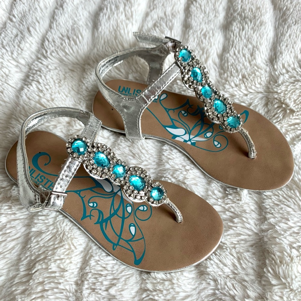 Unlisted Kenneth Cole girl rhinestone sandals 11